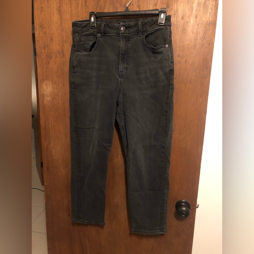 American Eagle Mom Jean Black Size 10 X-Short